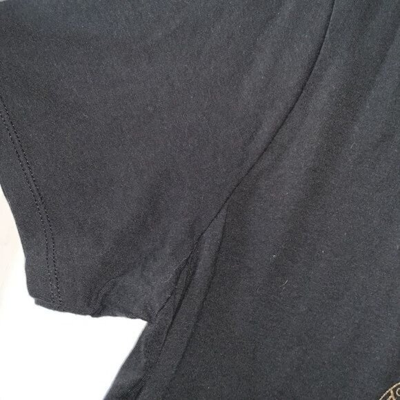 Black V-Neck Owl Print Womens Plus Size T-Shirt 16W Just My Size Soft Cotton Ble - Picture 5 of 9